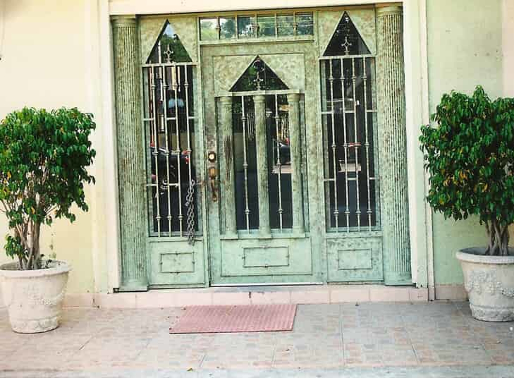 Image of green doors