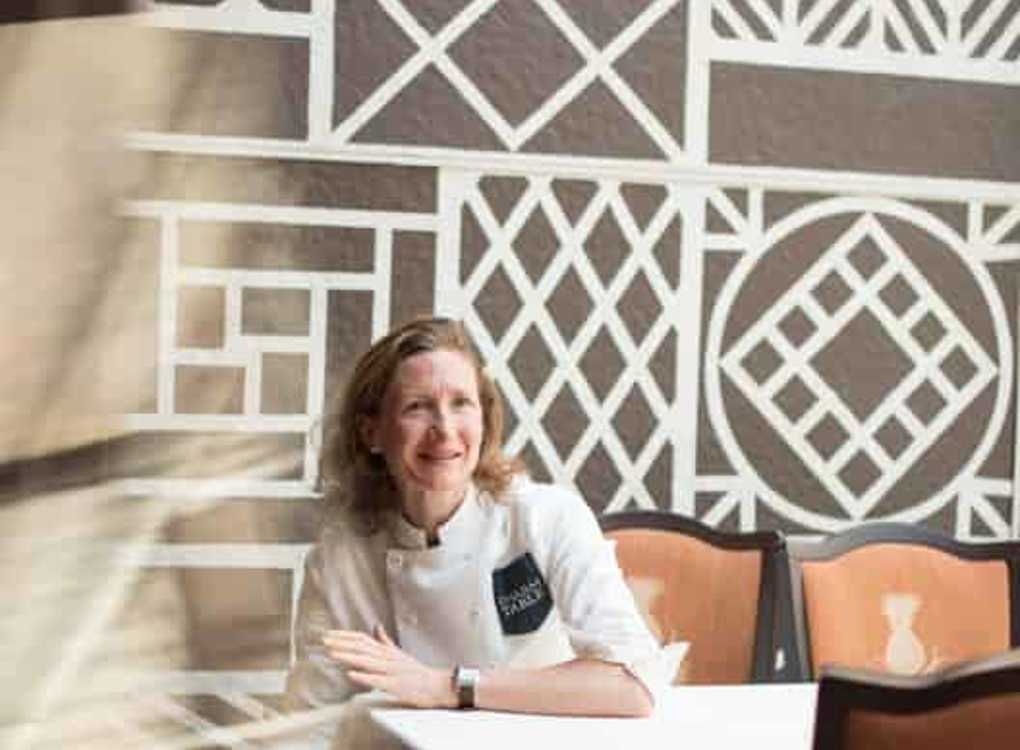 Red Head Woman Looking at Camera