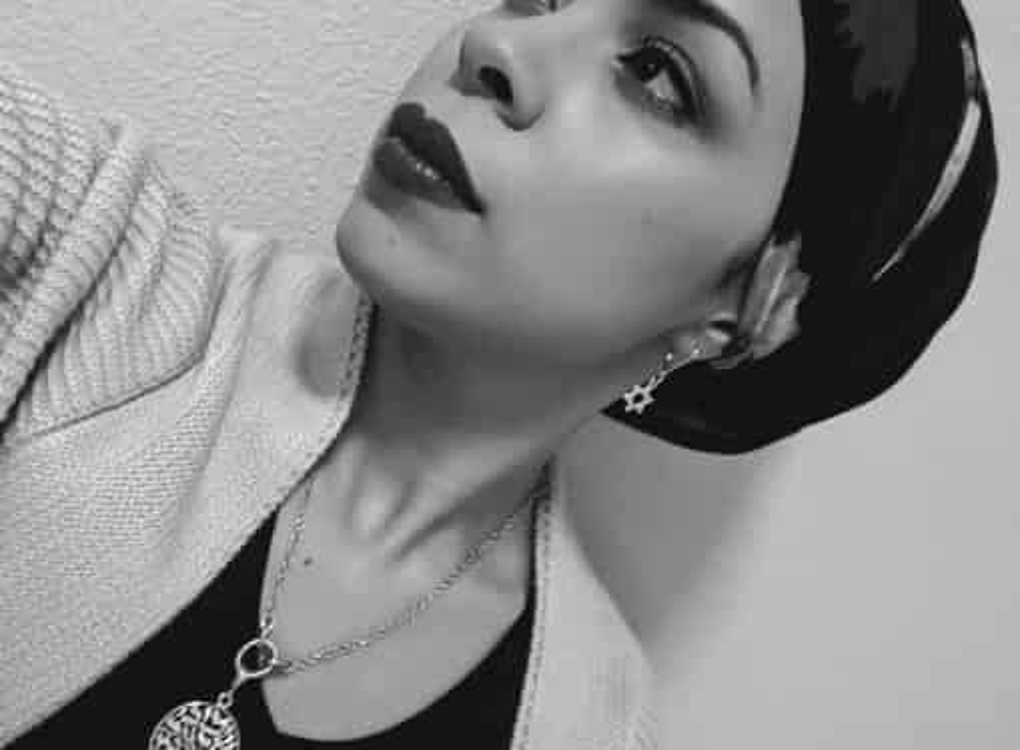 Photo of woman in black and white