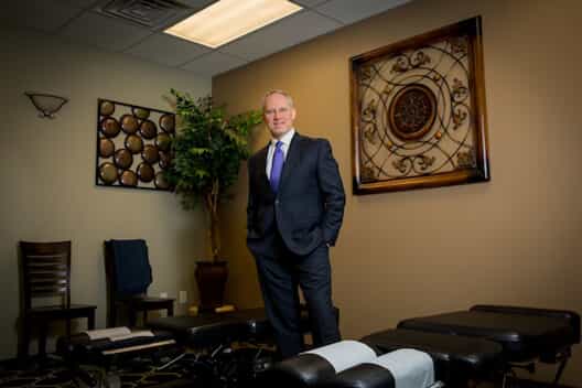 Man in suit in office